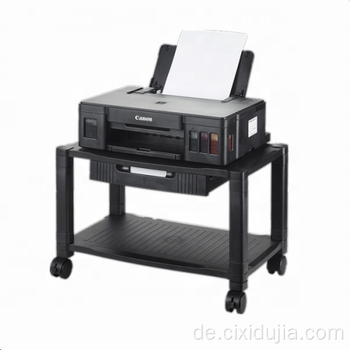 Büro Kunststoff Monitor Ständer Druckerwagen mit Schublade